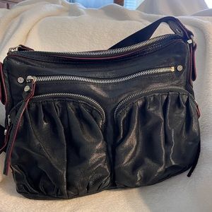 MZ Wallace shimmer shoulder bag in pristine condition